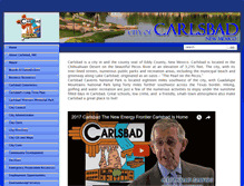 Tablet Screenshot of cityofcarlsbadnm.com